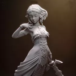 Figurine à peindre de Princess Zelda