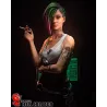 Figurine à peindre cyberpunk inspirée de Judy Alvarez – Présentation détaillée