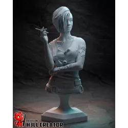 Figurine à peindre cyberpunk inspirée de Judy Alvarez – Présentation détaillée