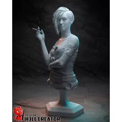 Figurine à peindre cyberpunk inspirée de Judy Alvarez – Présentation détaillée