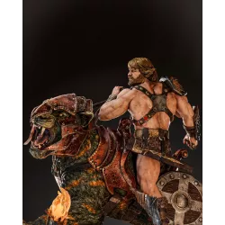 He-Man sur Battle Cat – Figurine résine à peindre | Masters of the Universe