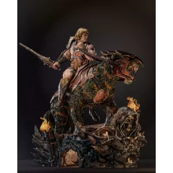 Figurine à peindre  He-man et Battle Cat Diorama