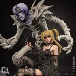 "Second Kira, premier regard qui tue. Misa Amane débarque dans notre atelier avec son style gothic lolita signature.