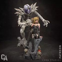 "Kira au féminin, style inimitable. Misa Amane rejoint l'atelier.  #DeathNote #MisaMisa #FigurineAPeindre"