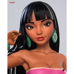 Figurine à peindre Chel Gros plan sur les yeux