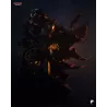 Chaque pli, chaque sangle de cuir a été sculpté avec un souci du détail qui promet un rendu spectaculaire une fois peint.