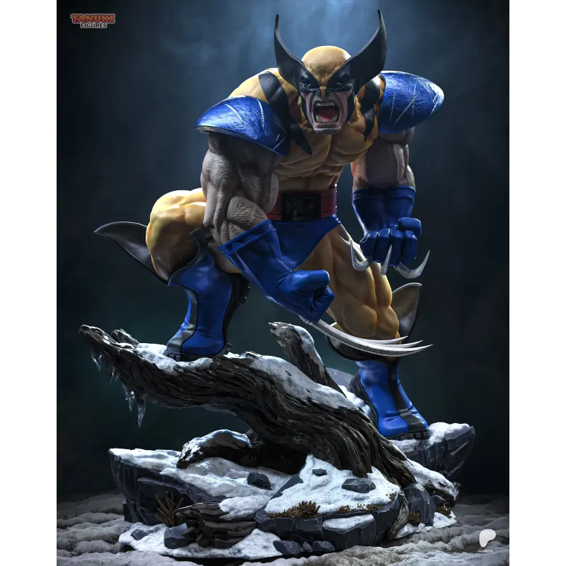 Figurine Wolverine Serval résine à peindre | Tanuki