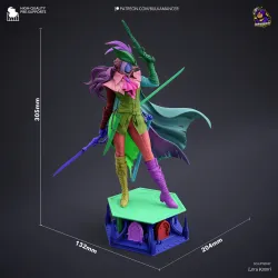 Vue technique de la figurine  Lady Maria de la Tour de l'Horloge Astrale,