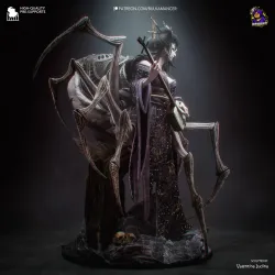 Entre la soie du kimono, la chitine de l'araignée et le bois de l'instrument, cette figurine Bulkamancer est un régal à peindre