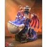 Garage kit résine de Rayman et Globox chevauchant le dragon bleu de Rayman