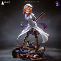 Une composition saisissante où chaque élément de la décharge raconte l'ambiance pesante de la série Higurashi: When They Cry.