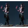 Têtes interchangeables figurine Morrigan Dragon Age avec et sans capuche