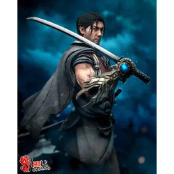 Musashi prêt à affronter les menaces d'Onimusha.