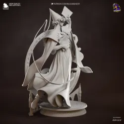 La précision du sculpt 3D d'Alex Gray sur les drapés et les parchemins magiques est incroyable.