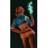 costume cuir orange et bleu figurine Triss Merigold