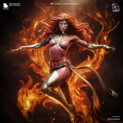 ,Cette statuette Marvel à l'échelle 1/8 s'impose par sa posture dynamique en pleine lévitation.
