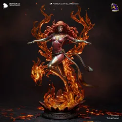 Figurine Dark Phoenix (Jean Grey) en résine à peindre. Un garage kit Marvel d'exception