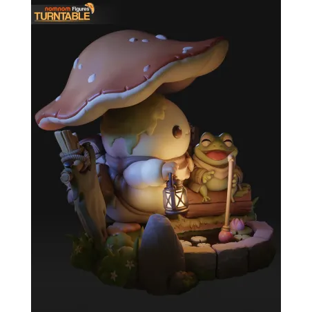 Découvrez la figurine à peindre Chibi complète « A Friend by the Water », un diorama forestier plein de douceur et de poésie.