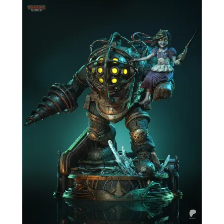 Figurine Big Daddy BioShock  imprimée 3D à Peindre | Tanuki Figures