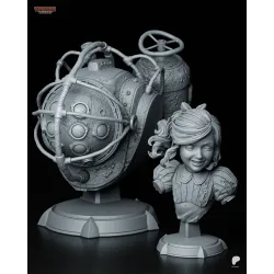 Figurine Big Daddy BioShock  imprimée 3D à Peindre | Tanuki Figures