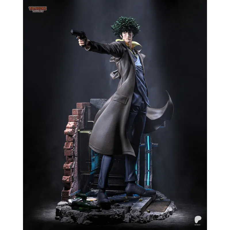 Figurine à peindre Spike Spiegel en pleine action.