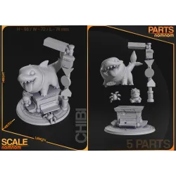 Figurine Chibi Jeff le Requin Terrestre (Marvel) par NomNom Figures