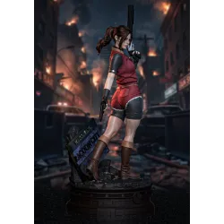 Poste de combat à Raccoon City — Rendu 3D haute fidélité du kit de Claire Redfield.
